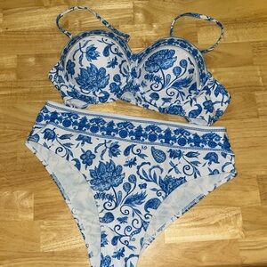 Women’s Floral Two Piece Bathing Suit